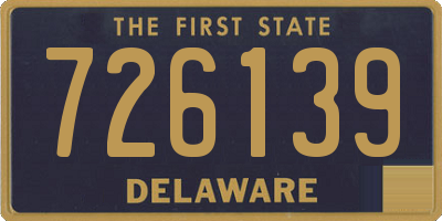 DE license plate 726139