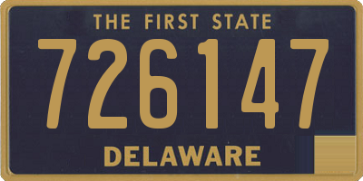 DE license plate 726147