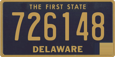 DE license plate 726148