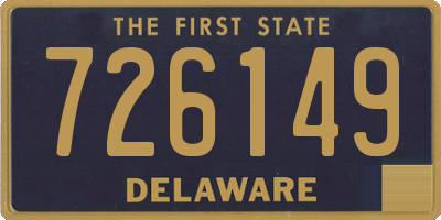 DE license plate 726149