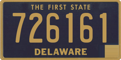 DE license plate 726161