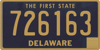DE license plate 726163