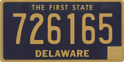 DE license plate 726165