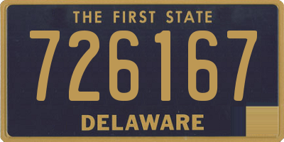 DE license plate 726167