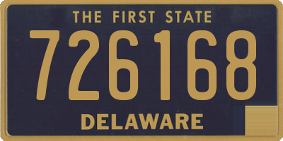 DE license plate 726168