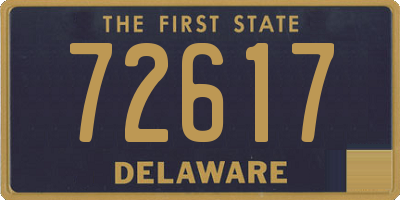 DE license plate 72617