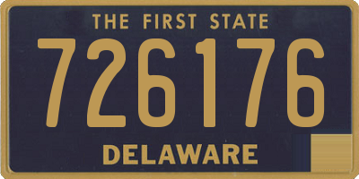 DE license plate 726176