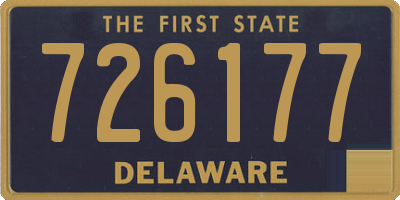 DE license plate 726177