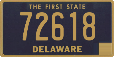 DE license plate 72618