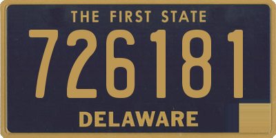 DE license plate 726181