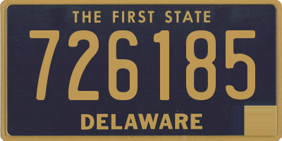 DE license plate 726185