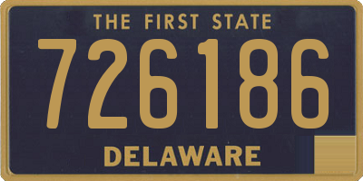 DE license plate 726186