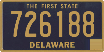 DE license plate 726188