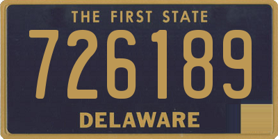 DE license plate 726189