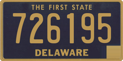 DE license plate 726195