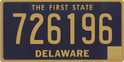 DE license plate 726196