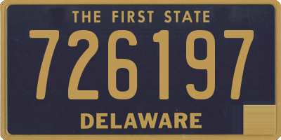 DE license plate 726197