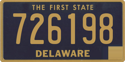 DE license plate 726198
