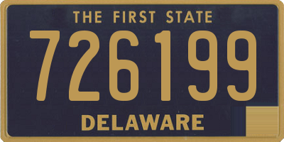 DE license plate 726199