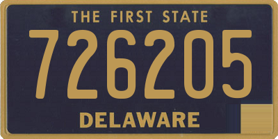 DE license plate 726205