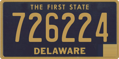 DE license plate 726224