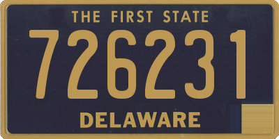 DE license plate 726231