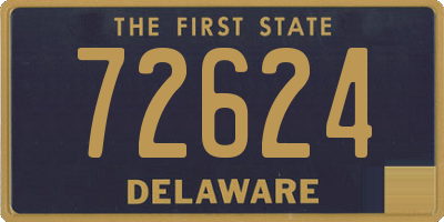 DE license plate 72624