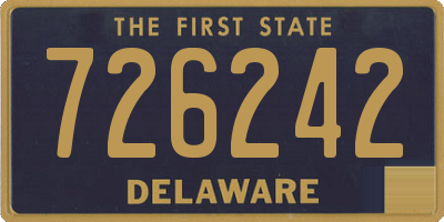 DE license plate 726242