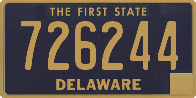 DE license plate 726244