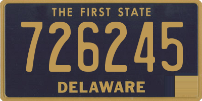 DE license plate 726245