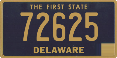 DE license plate 72625
