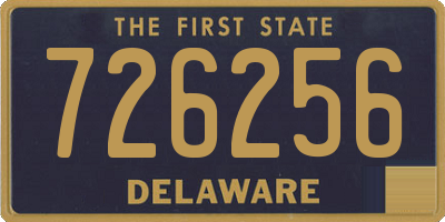 DE license plate 726256