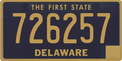 DE license plate 726257