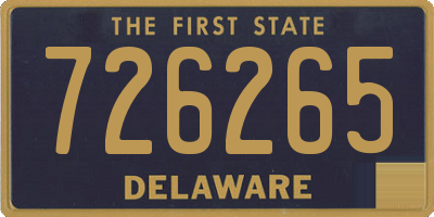 DE license plate 726265