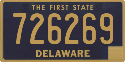 DE license plate 726269