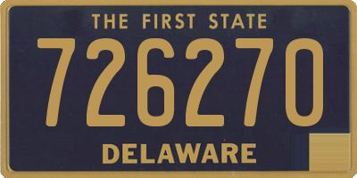 DE license plate 726270