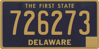 DE license plate 726273