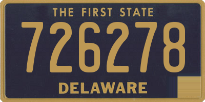 DE license plate 726278