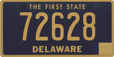 DE license plate 72628