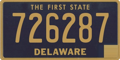 DE license plate 726287