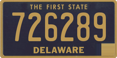 DE license plate 726289