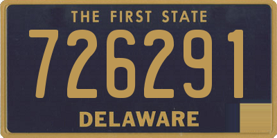 DE license plate 726291