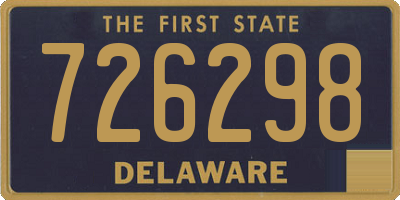 DE license plate 726298