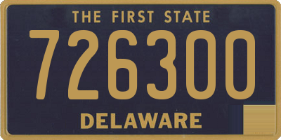 DE license plate 726300