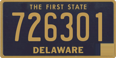 DE license plate 726301