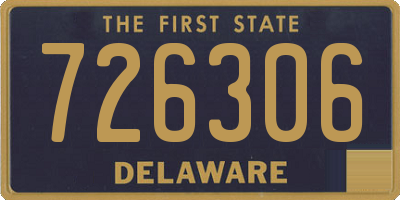 DE license plate 726306