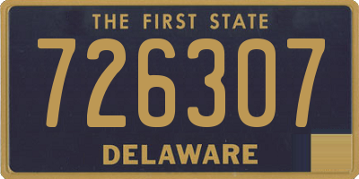 DE license plate 726307