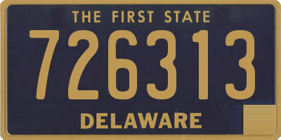 DE license plate 726313