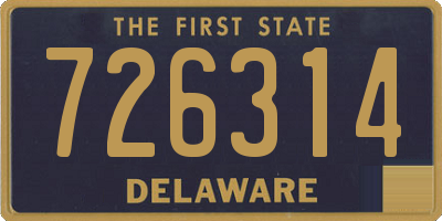 DE license plate 726314