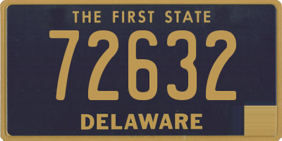 DE license plate 72632